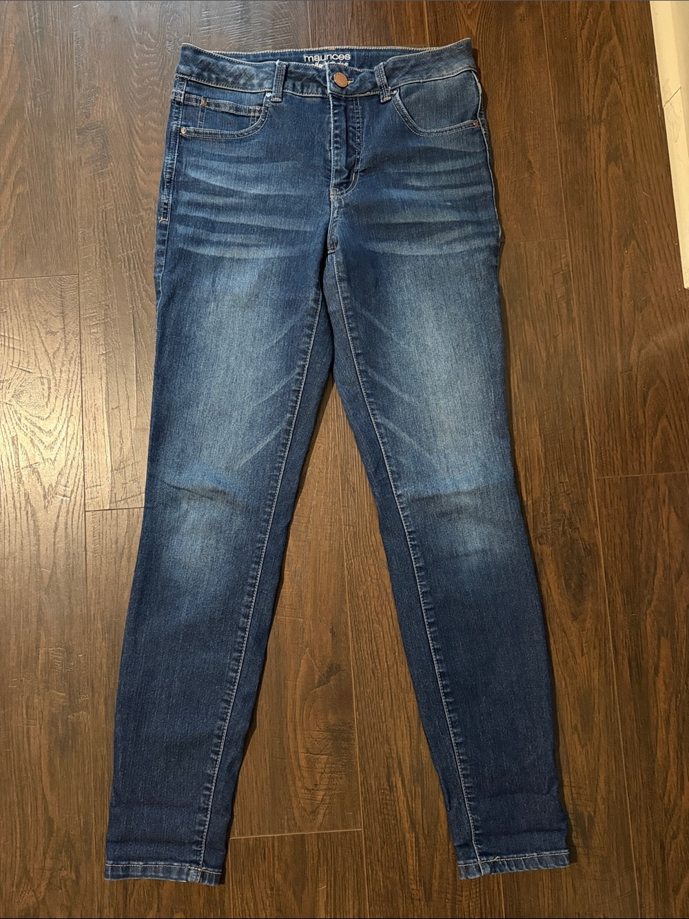 Maurices Dark Blue Skinny Jeans